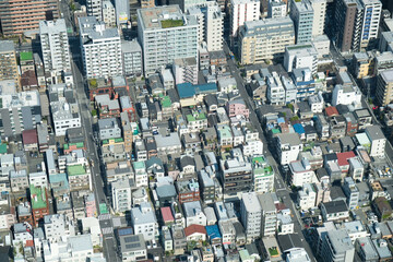 スカイツリーから見た東京風景