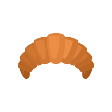 Croissant Isolated. Bagel Vector Illustration