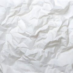 Fototapeta premium white paper crumpled texture background. Generative AI.