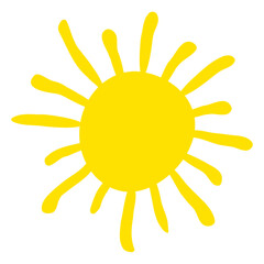 Yellow sun icon