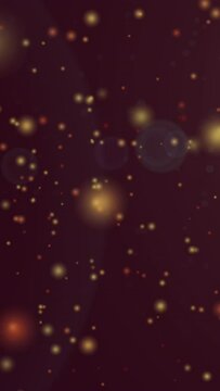 Animation of yellow dots moving over brown background