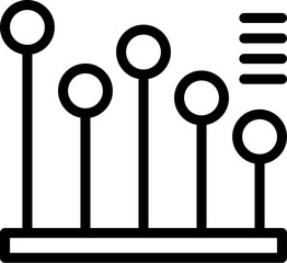 Poverty chart icon outline vector. Poor people. Money person