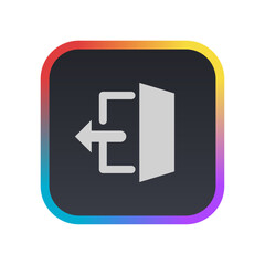 Obraz premium Logout - Pictogram (icon) 