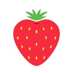 Strawberry vector. free space for text. wallpaper. background. symbol. logo.
