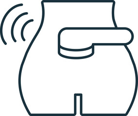 Massagers line icon. Monochrome simple Massagers outline icon for templates, web design and infographics