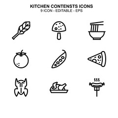 kitchen contents icon or logo isolated sign symbol vector illustration - Collection of high quality black style vector icons 
