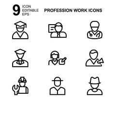 work profession icon or logo isolated sign symbol vector illustration - Collection of high quality black style vector icons 