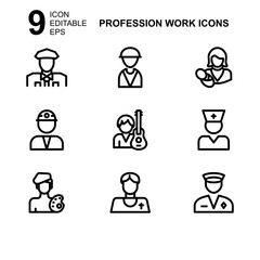 work profession icon or logo isolated sign symbol vector illustration - Collection of high quality black style vector icons 