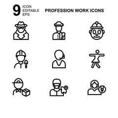 work profession icon or logo isolated sign symbol vector illustration - Collection of high quality black style vector icons 