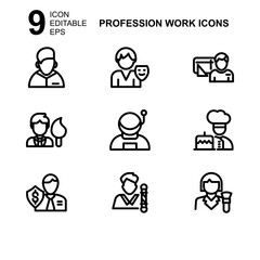 work profession icon or logo isolated sign symbol vector illustration - Collection of high quality black style vector icons 