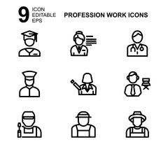 work profession icon or logo isolated sign symbol vector illustration - Collection of high quality black style vector icons 