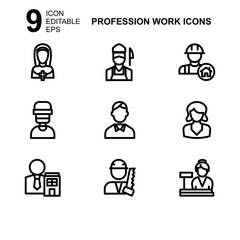 work profession icon or logo isolated sign symbol vector illustration - Collection of high quality black style vector icons 
