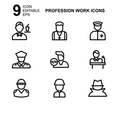 work profession icon or logo isolated sign symbol vector illustration - Collection of high quality black style vector icons 
