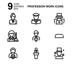 work profession icon or logo isolated sign symbol vector illustration - Collection of high quality black style vector icons 
