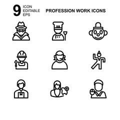 work profession icon or logo isolated sign symbol vector illustration - Collection of high quality black style vector icons 
