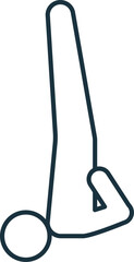 Sarvangasana line icon. Simple element from yoga collection. Creative Sarvangasana outline icon for web design, templates, infographics and more