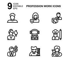 work profession icon or logo isolated sign symbol vector illustration - Collection of high quality black style vector icons 
