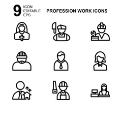 work profession icon or logo isolated sign symbol vector illustration - Collection of high quality black style vector icons 
