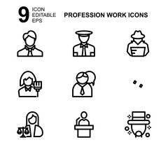 work profession icon or logo isolated sign symbol vector illustration - Collection of high quality black style vector icons 
