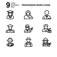 work profession icon or logo isolated sign symbol vector illustration - Collection of high quality black style vector icons 

