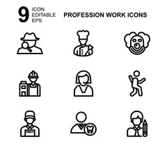 work profession icon or logo isolated sign symbol vector illustration - Collection of high quality black style vector icons 
