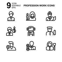 work profession icon or logo isolated sign symbol vector illustration - Collection of high quality black style vector icons 
