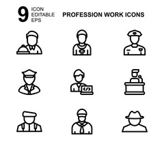 work profession icon or logo isolated sign symbol vector illustration - Collection of high quality black style vector icons 
