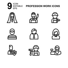 work profession icon or logo isolated sign symbol vector illustration - Collection of high quality black style vector icons 
