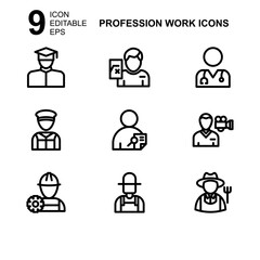 work profession icon or logo isolated sign symbol vector illustration - Collection of high quality black style vector icons 
