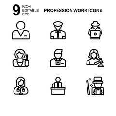 work profession icon or logo isolated sign symbol vector illustration - Collection of high quality black style vector icons 
