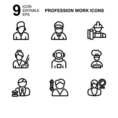 work profession icon or logo isolated sign symbol vector illustration - Collection of high quality black style vector icons 
