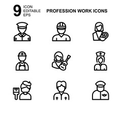 work profession icon or logo isolated sign symbol vector illustration - Collection of high quality black style vector icons 
