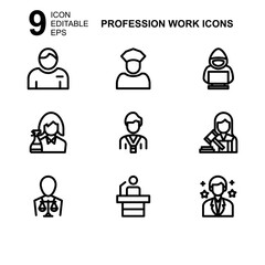 work profession icon or logo isolated sign symbol vector illustration - Collection of high quality black style vector icons 
