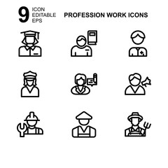 work profession icon or logo isolated sign symbol vector illustration - Collection of high quality black style vector icons 
