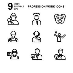 work profession icon or logo isolated sign symbol vector illustration - Collection of high quality black style vector icons 
