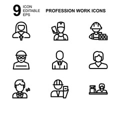 work profession icon or logo isolated sign symbol vector illustration - Collection of high quality black style vector icons 
