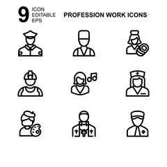 work profession icon or logo isolated sign symbol vector illustration - Collection of high quality black style vector icons 
