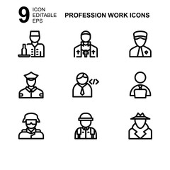 work profession icon or logo isolated sign symbol vector illustration - Collection of high quality black style vector icons 
