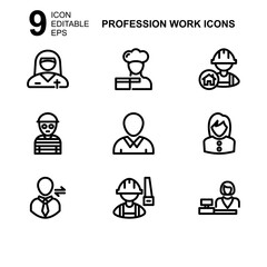work profession icon or logo isolated sign symbol vector illustration - Collection of high quality black style vector icons 

