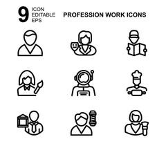 work profession icon or logo isolated sign symbol vector illustration - Collection of high quality black style vector icons 
