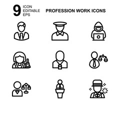 work profession icon or logo isolated sign symbol vector illustration - Collection of high quality black style vector icons 
