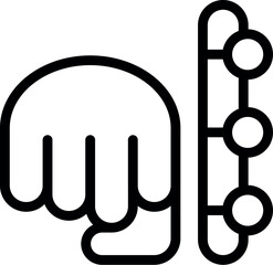 Boxing power icon outline vector. Fight club. Champion ring