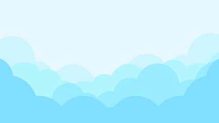 Blue Cloud Layer Cool Fresh Sky Background