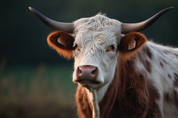 Portrait of a bull.