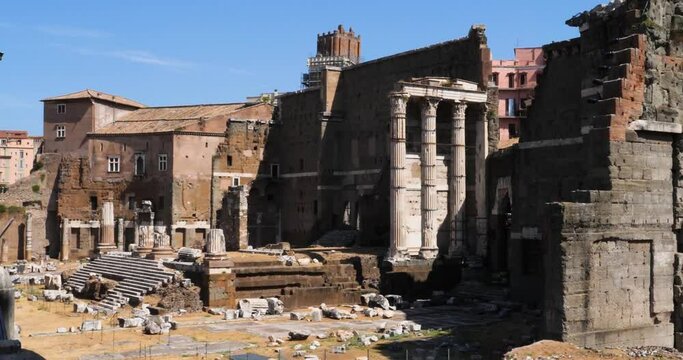 Trajan's Forum (Foro di Traiano), Rome, Italy.