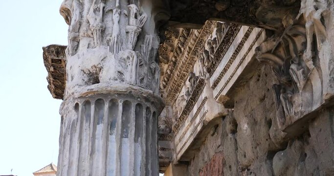 Detail from the Trajan's Forum (Foro di Traiano), Rome, Italy.