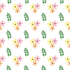 Flowers seamless pattern. Flowers pattern. Colorful flowers pattern. Flowers design. Flowers. Floral design