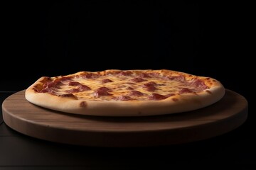 crusty pizza, Generative AI
