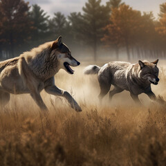 hunting wolves, Generative AI