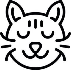 Cat health icon outline vector. Pet animal. Veterinary food